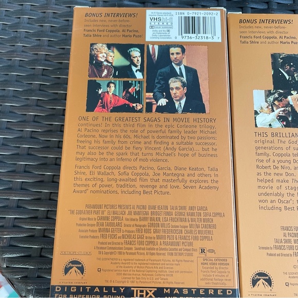 The Godfather Trilogy Box Set VHS - Picture 11 of 16